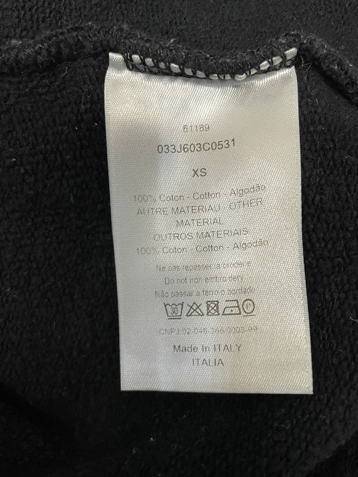 DIOR×SHAWN STUSSY スカルビー刺繍 スウェット XS ブラック