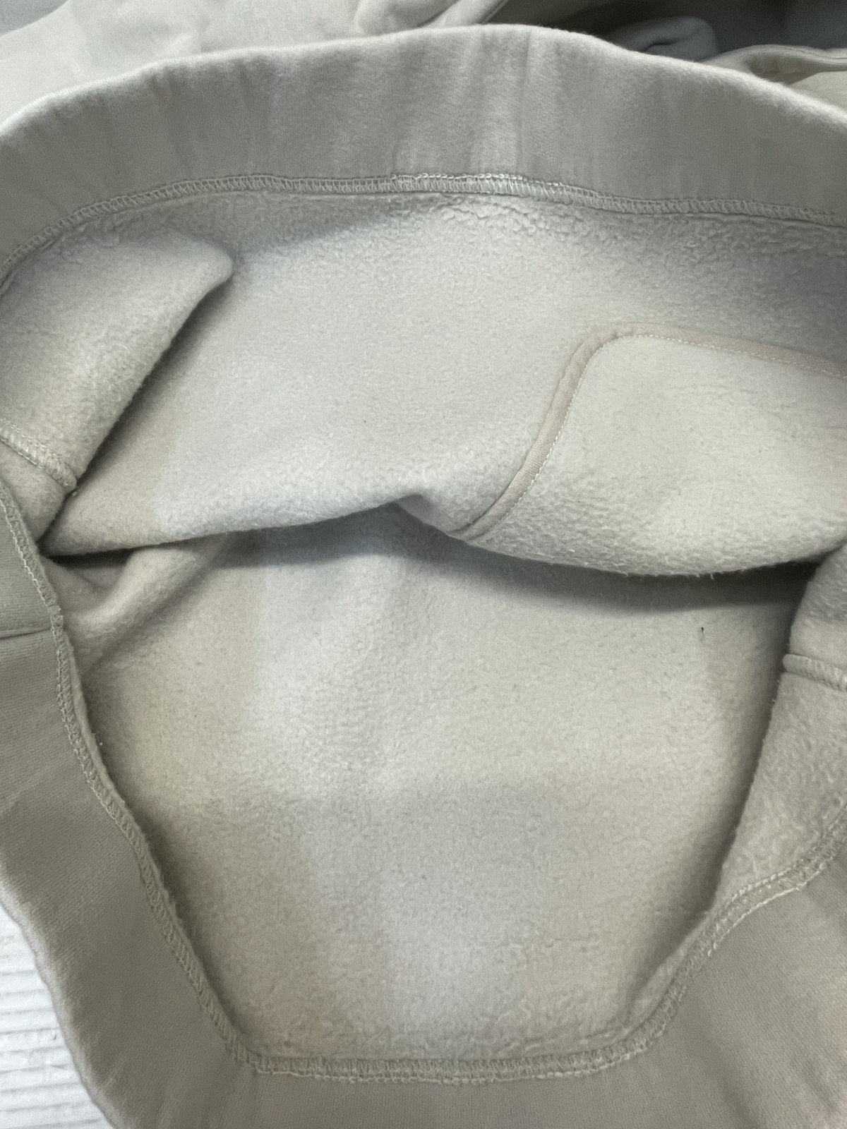 HERMES セリエ フィット ハーフジップパーカー L アイボリー