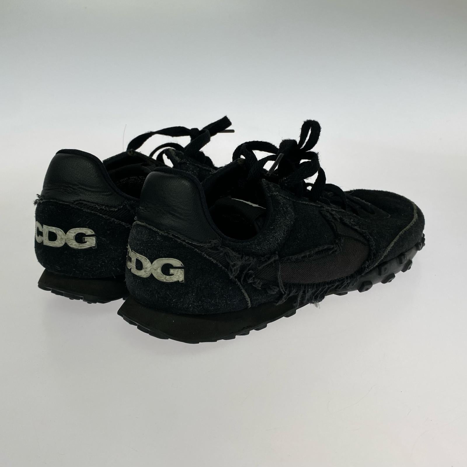 スニーカー COMME des GARCONS × Nike Waffle Racer 27cm (US9 UK8 1/2 EU44) ブラック