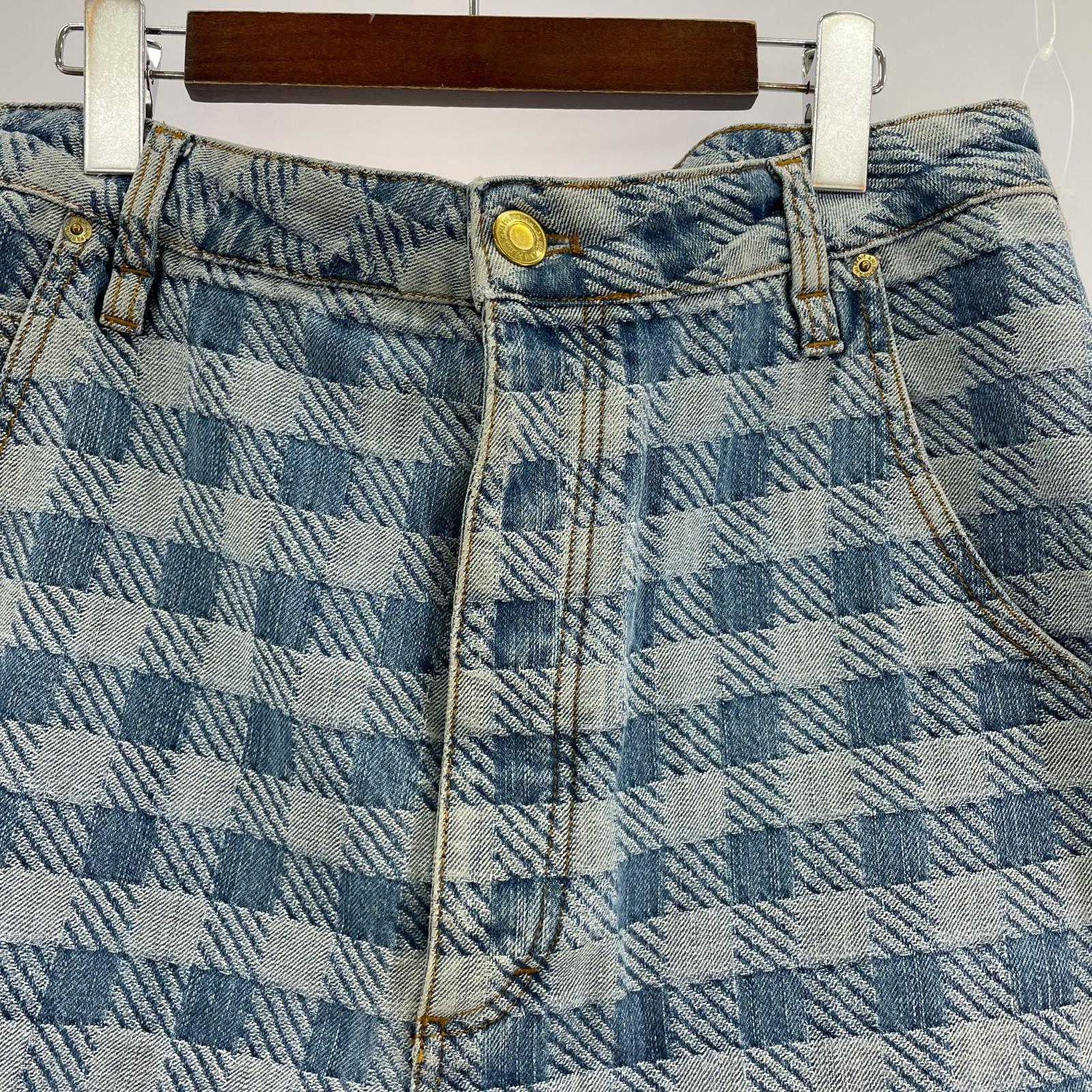 デニムパンツ 23SS CHECKED ALEX FIT ブルー
