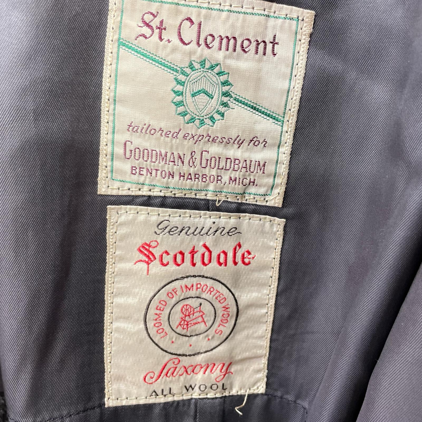 ジャケット ST.CLEMENT　60s　ツイードコート