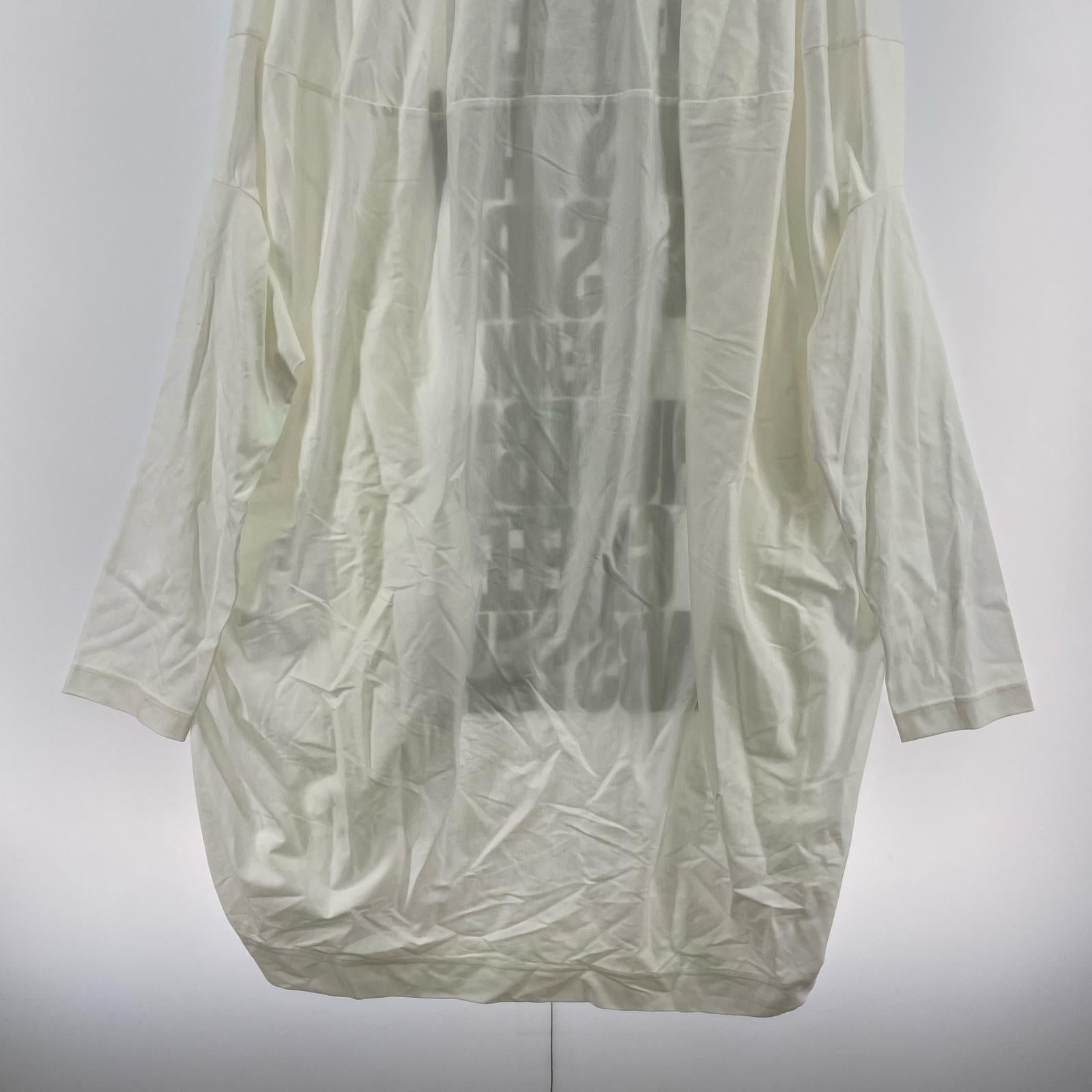 長袖Ｔシャツ ORIMI 25ss LONG STYLE TEXTED T-SHIRT L ホワイト