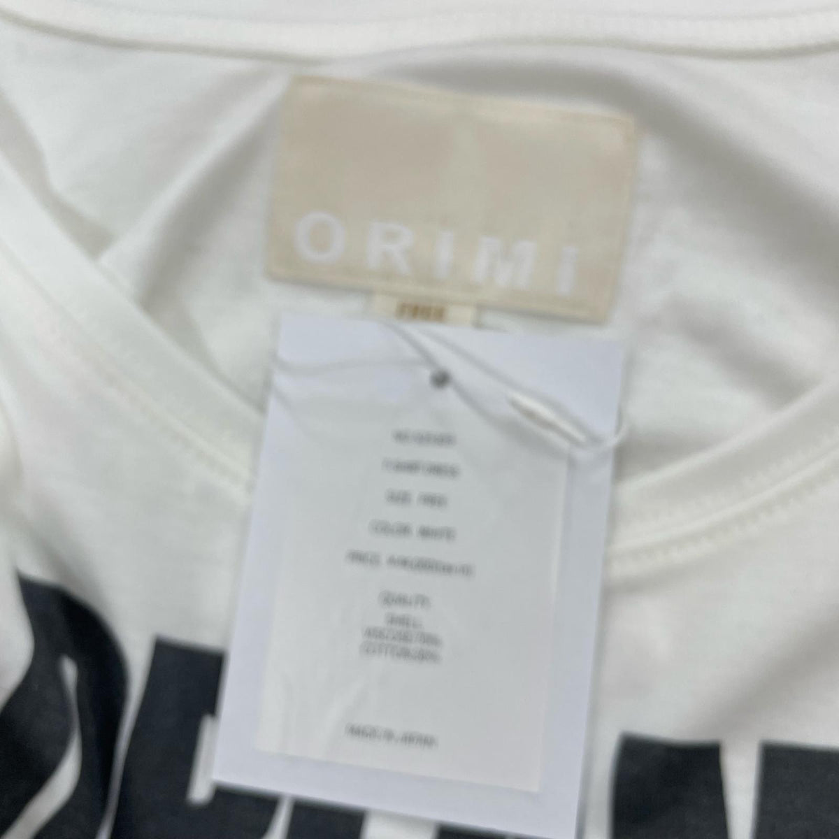 長袖Ｔシャツ ORIMI 25ss LONG STYLE TEXTED T-SHIRT L ホワイト