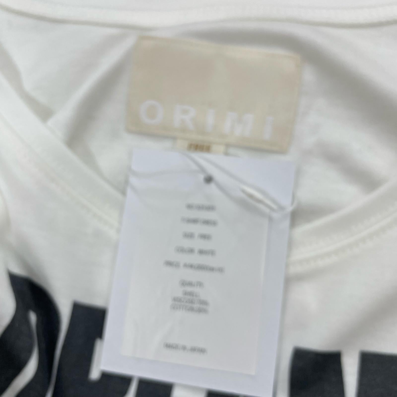 長袖Ｔシャツ ORIMI 25ss LONG STYLE TEXTED T-SHIRT L ホワイト
