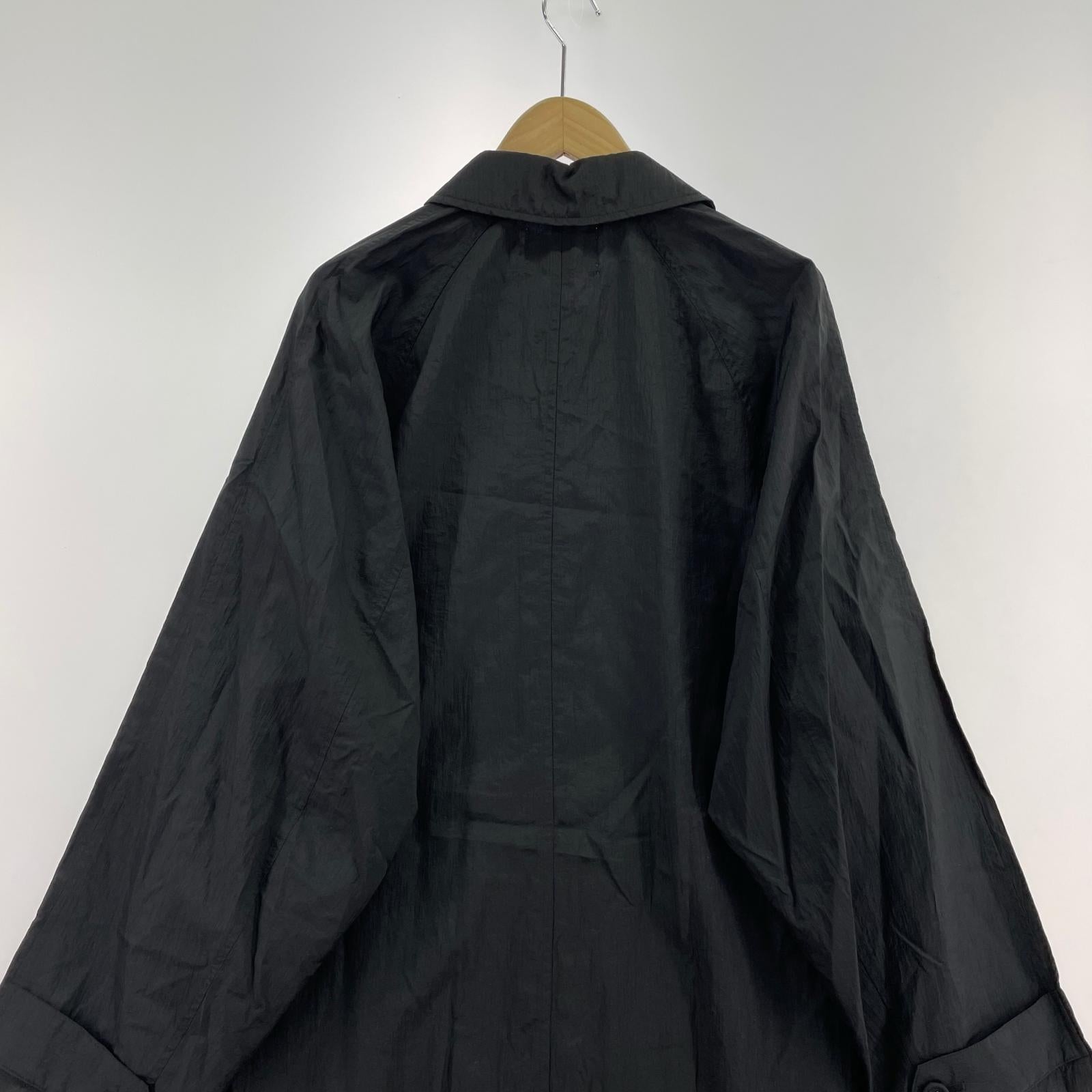 ジャケット ORIMI 25SS ATTACHED SOUTIEN COLLAR COAT ブラック