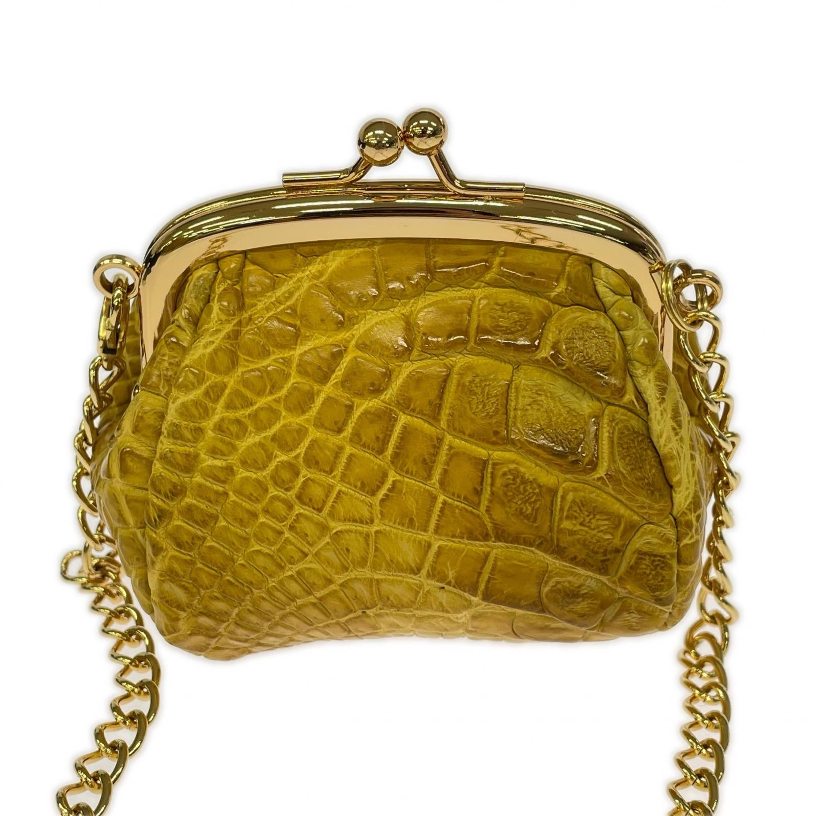 その他アクセサリー Accessoires De Mademoiselle　マットクロコダイル イエロー