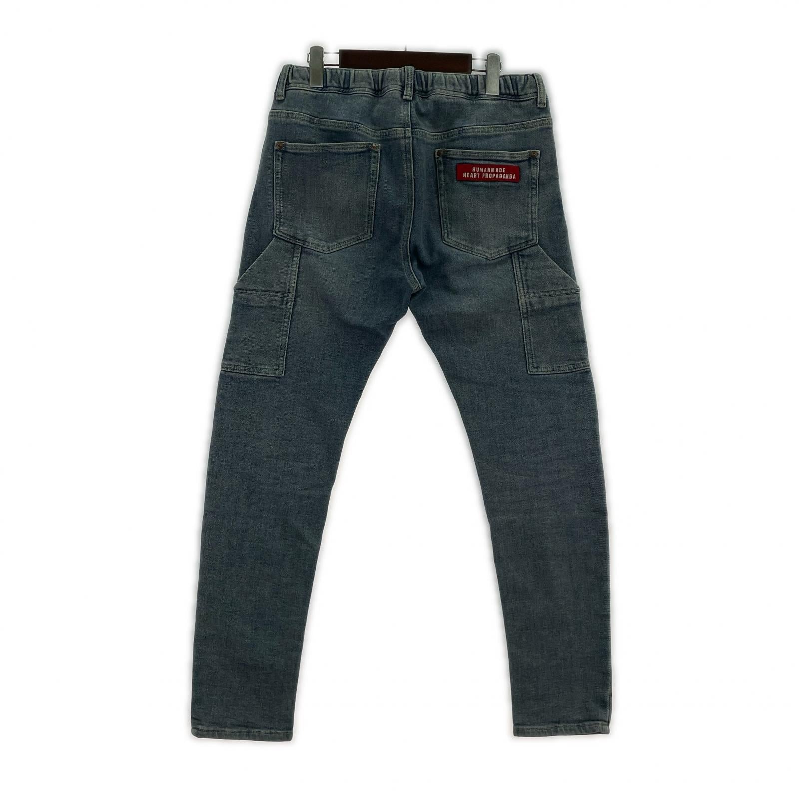 デニムパンツ HUMAN MADE ギャランティーチケット リラックス デニムパンツ L L ブルー
