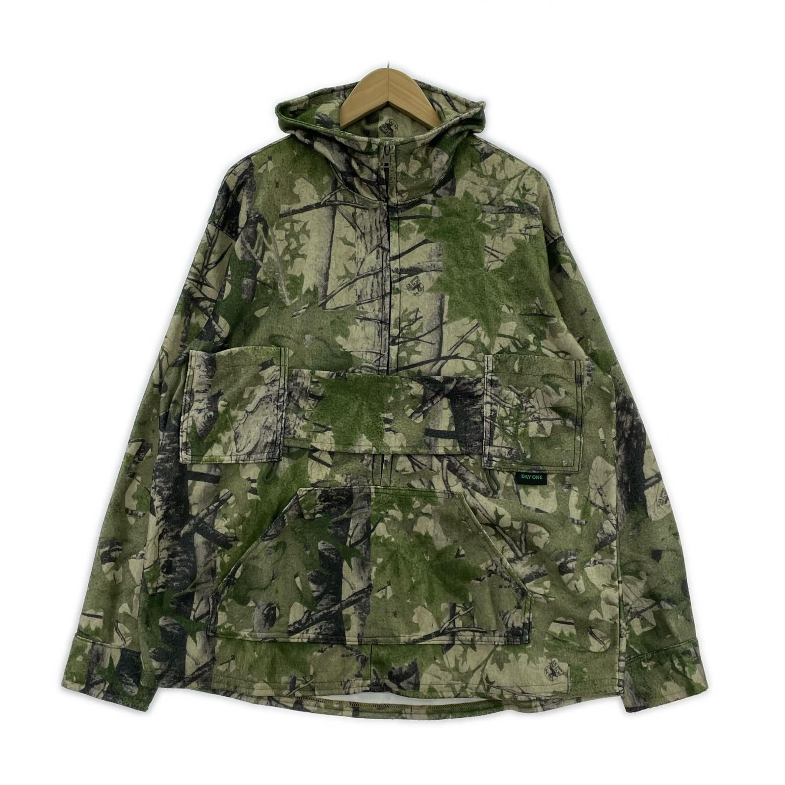 ジャケット day one camouflage カモフラ 緑 M