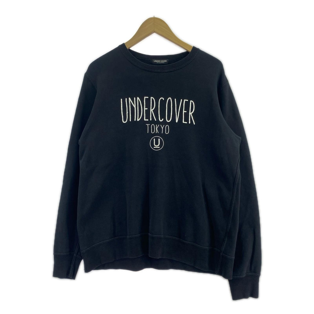 スウェット UNDERCOVER ﾛｺﾞｽｳｪｯﾄ 黒 (L) L ブラック