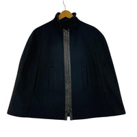 doubleface poncho カシミヤ混 38