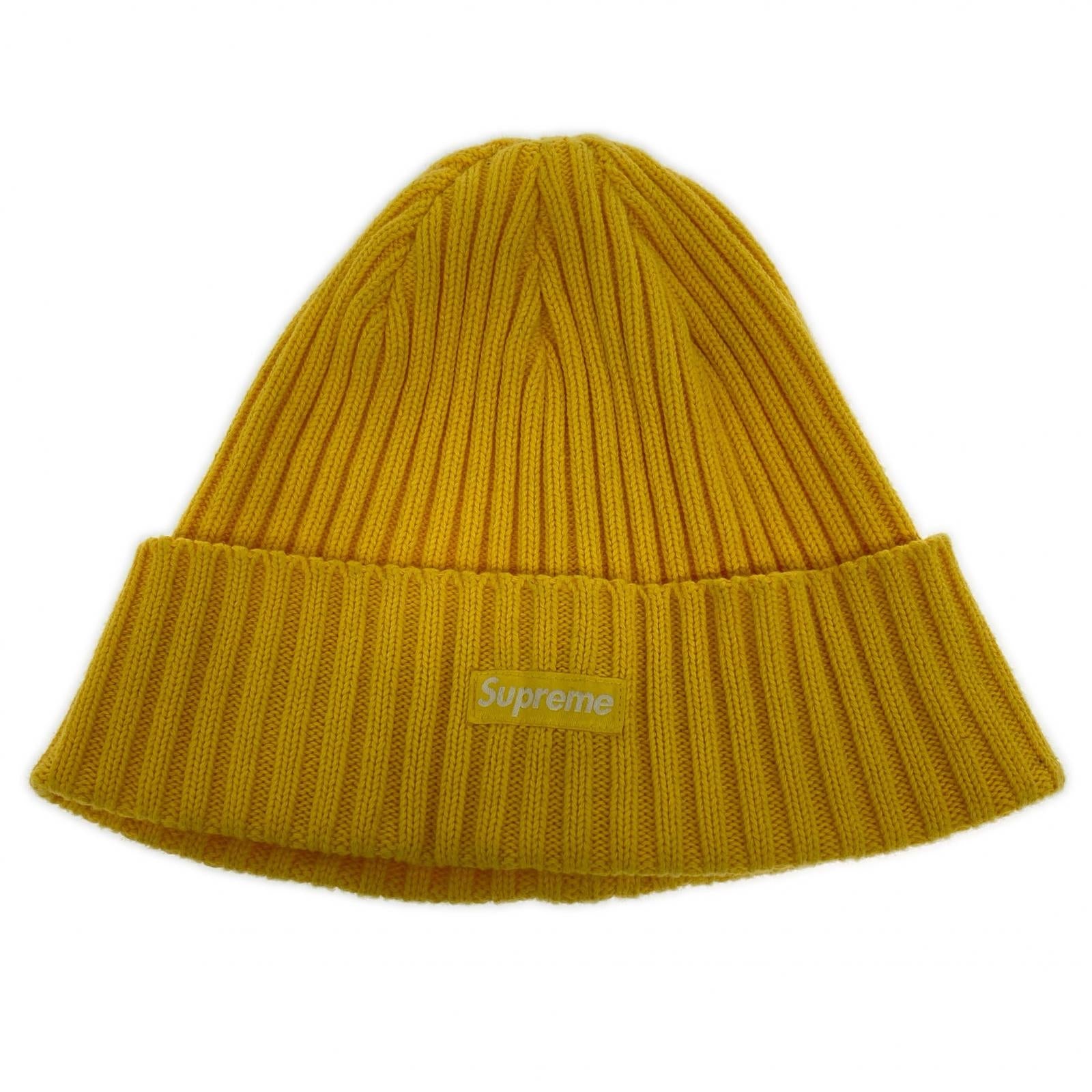 ニットキャップ Small Box logo Beanie 黄色