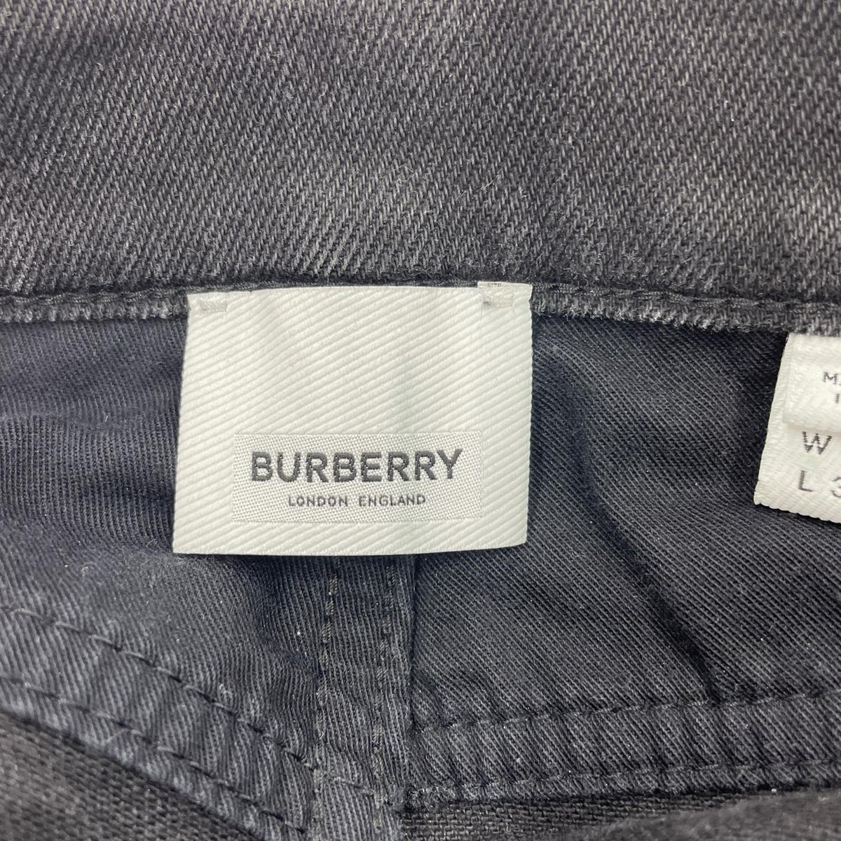 デニムパンツ BURBERRY デニム・ジーンズ ブラック