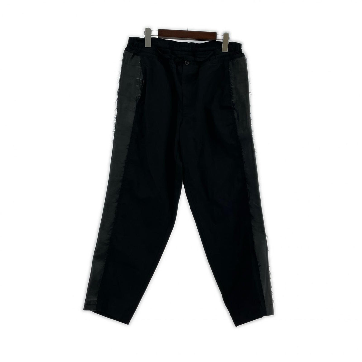 パンツ COMME des GARCONS HOMME PLUS ｻｲﾄﾞPUﾚｻﾞｰ ｳｰﾙ ｲｰｼﾞｰｽﾗｯｸｽ M ﾌﾞﾗｯｸ M ブラック