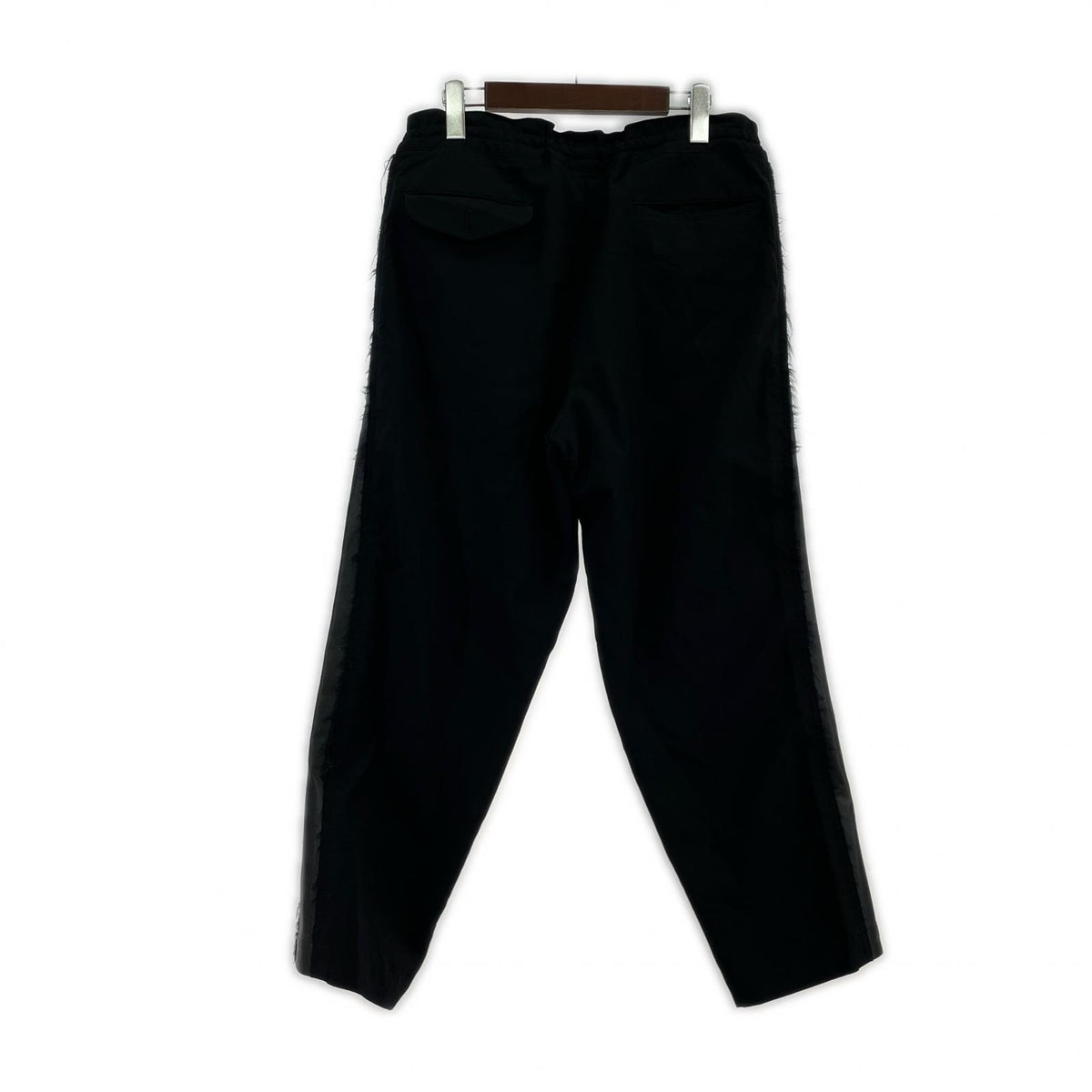 パンツ COMME des GARCONS HOMME PLUS ｻｲﾄﾞPUﾚｻﾞｰ ｳｰﾙ ｲｰｼﾞｰｽﾗｯｸｽ M ﾌﾞﾗｯｸ M ブラック