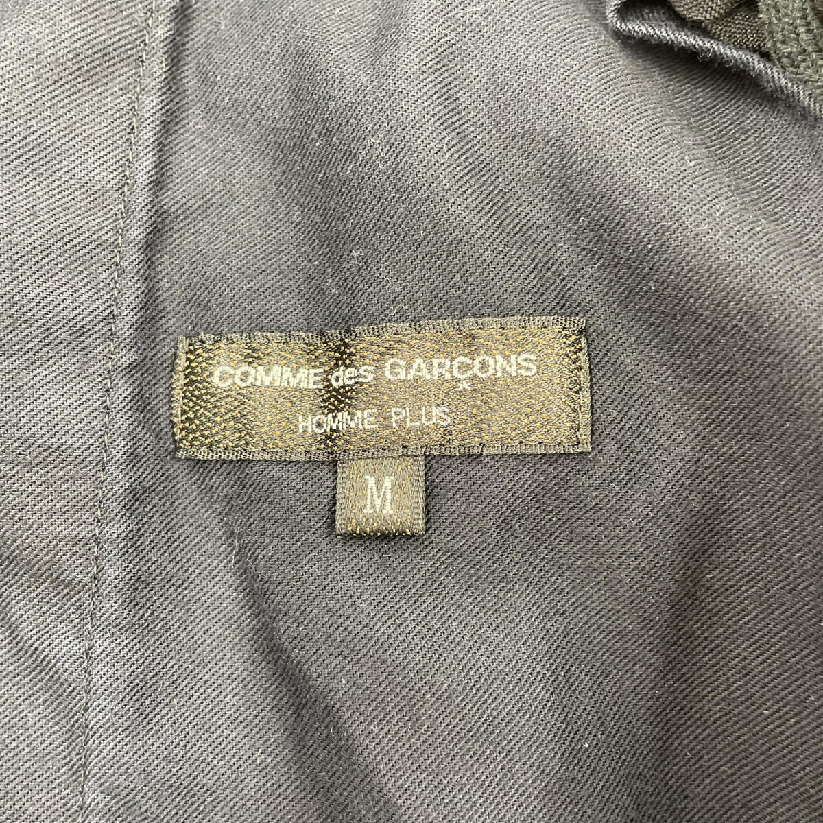 パンツ COMME des GARCONS HOMME PLUS ｻｲﾄﾞPUﾚｻﾞｰ ｳｰﾙ ｲｰｼﾞｰｽﾗｯｸｽ M ﾌﾞﾗｯｸ M ブラック