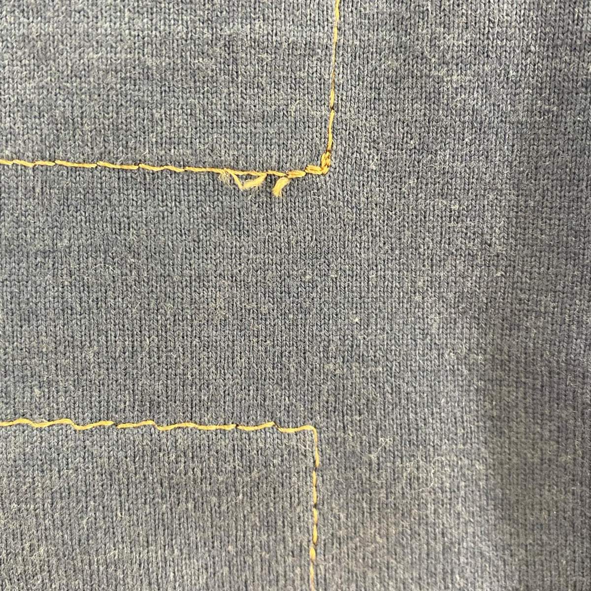 長袖Ｔシャツ UNDERCOVER FUCK刺繍 ﾎﾞｰﾄﾈｯｸｶｯﾄｿｰ 2 ﾈｲﾋﾞｰ 2 ネイビー
