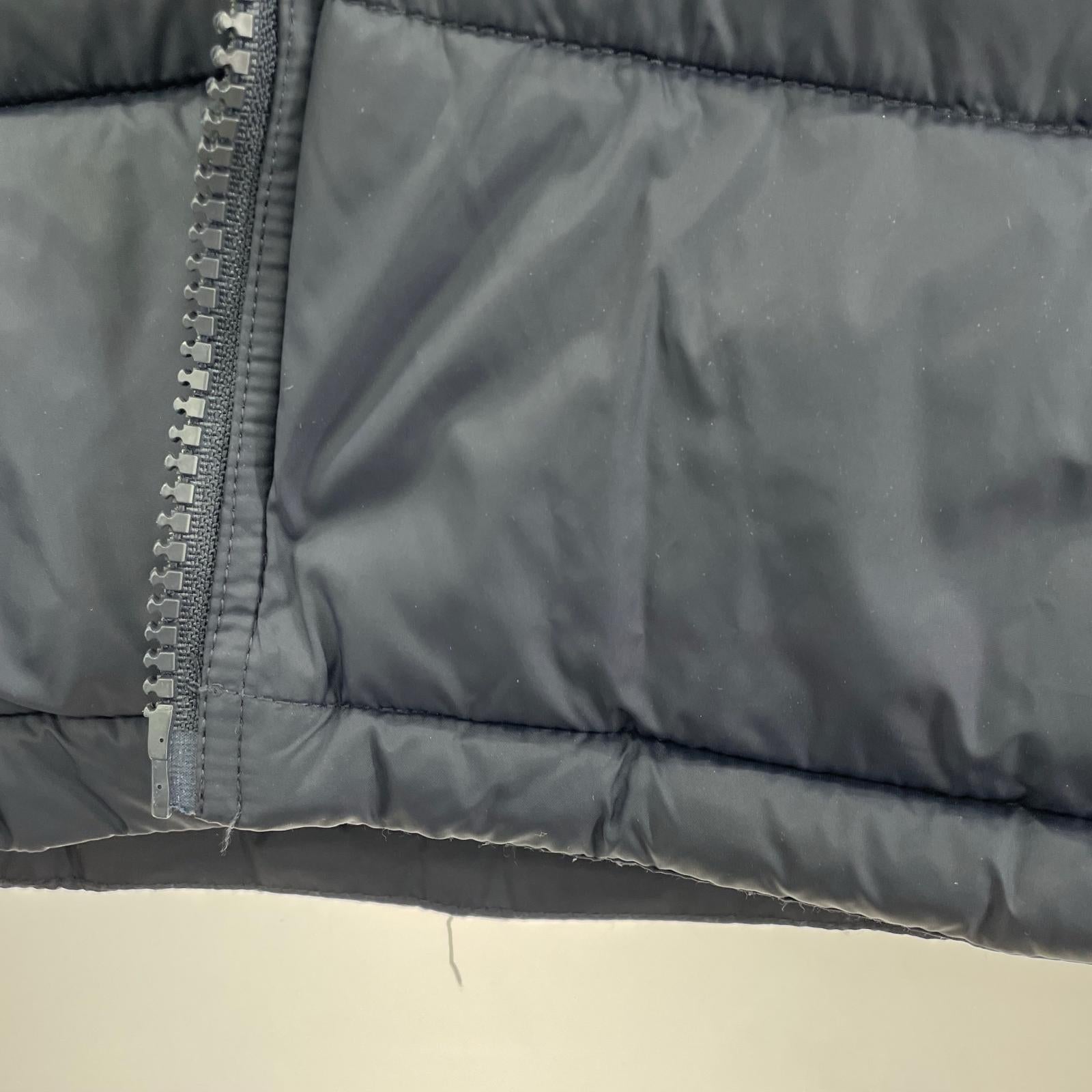 ジャケット 中綿 フーデッド 紺 XL