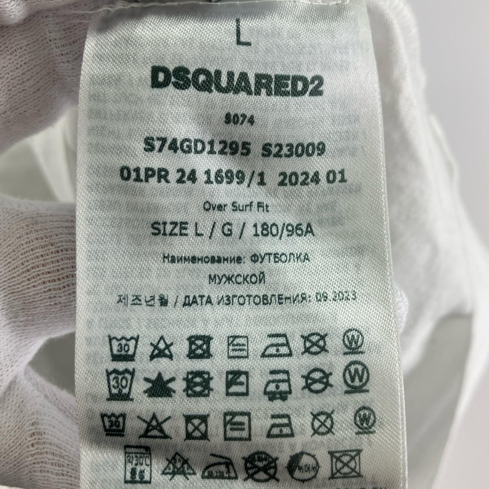 長袖Ｔシャツ ロゴプリント L/S Tee 白　L L ホワイト
