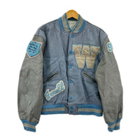 ブルゾン 80s ﾚｻﾞｰ切替ｽﾀｼﾞｬﾝ BLU/GRY ブルー