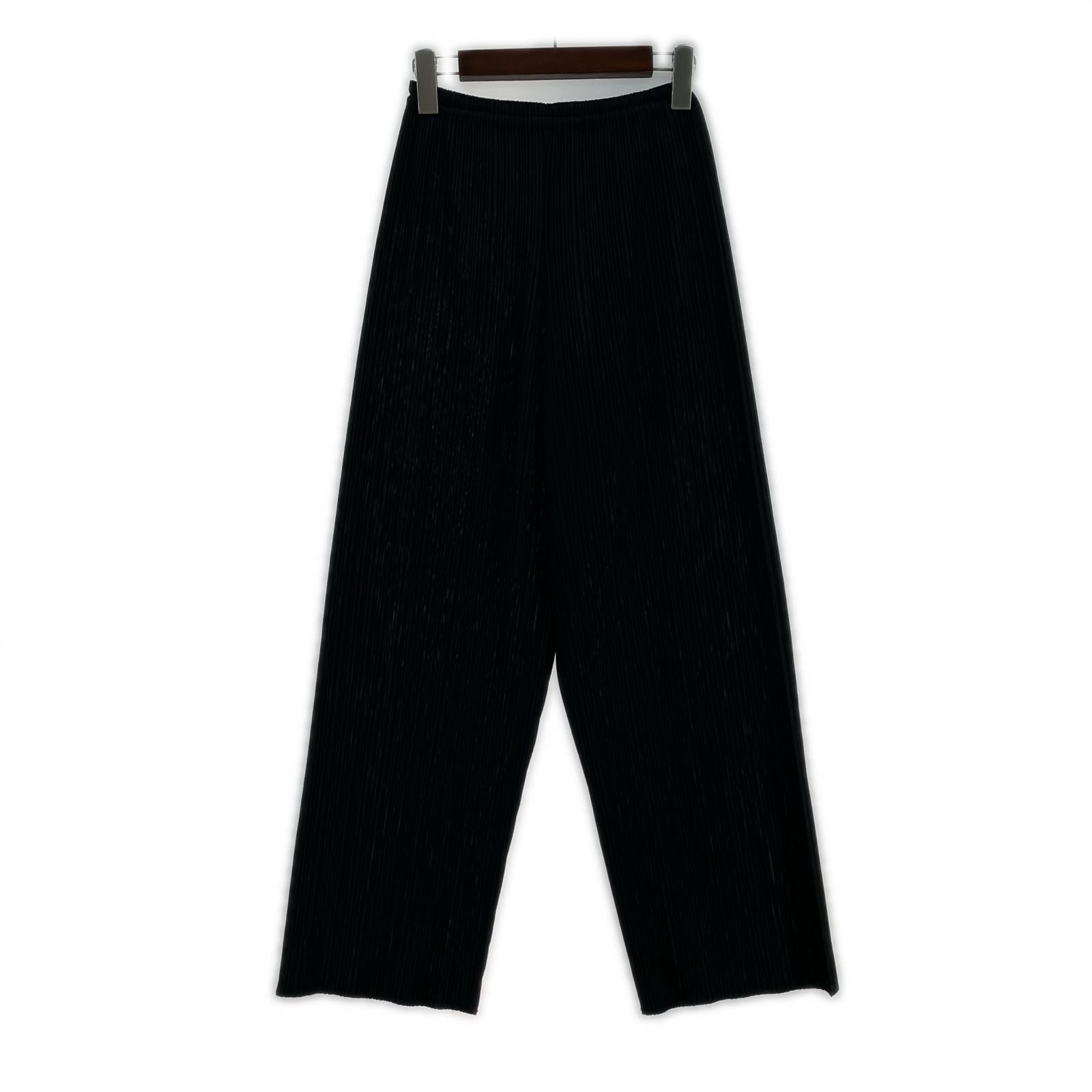 パンツ ISSEY MIYAKE PLEATS PLEASE プリーツパンツ 黒 ブラック