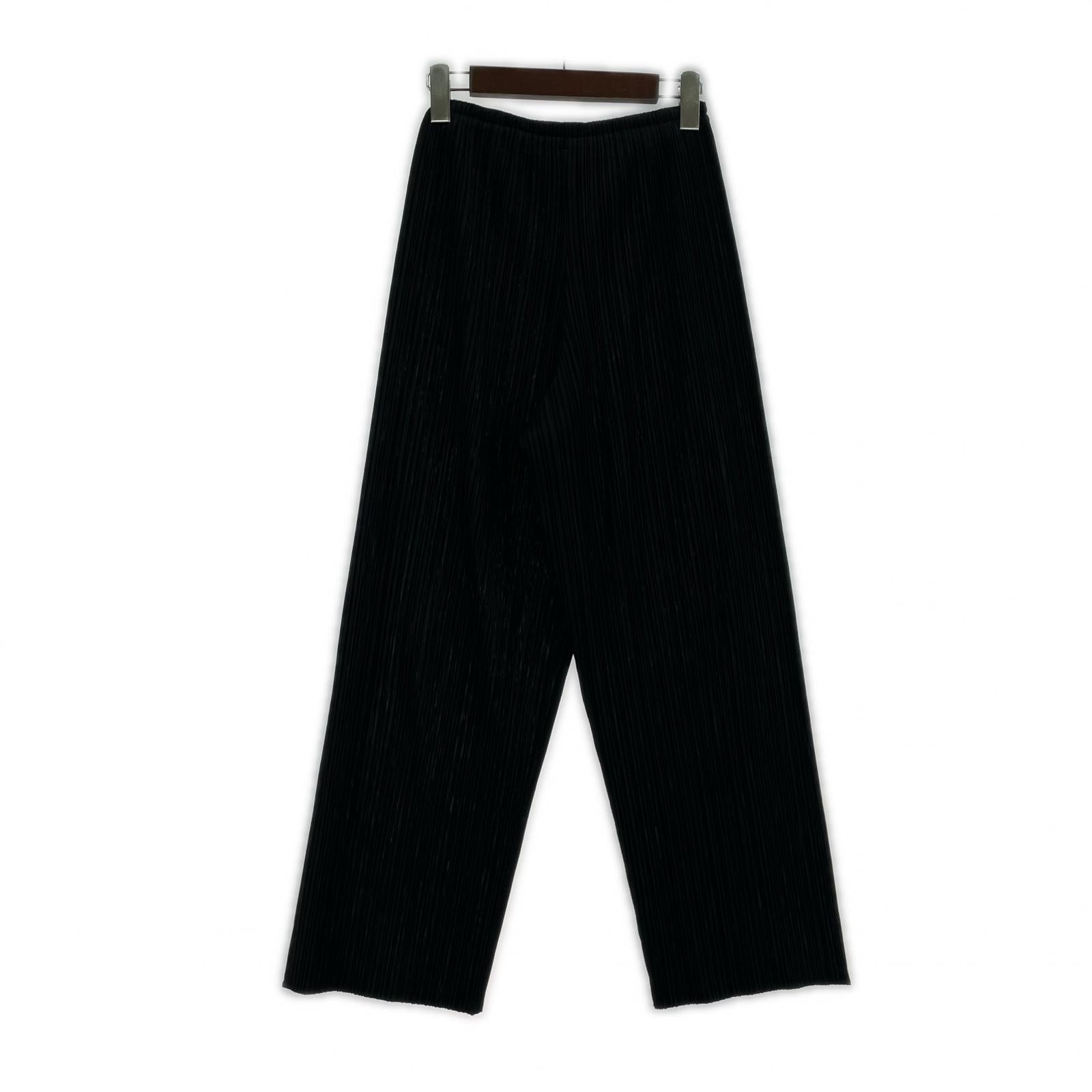 パンツ ISSEY MIYAKE PLEATS PLEASE プリーツパンツ 黒 ブラック