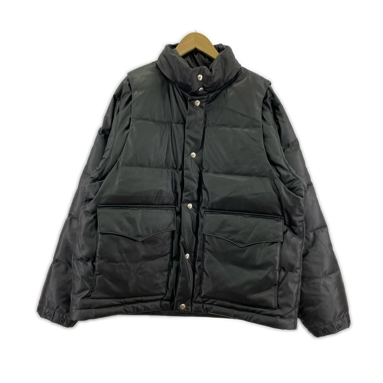 ダウンジャケット TECH 2WAY SYNTHETIC SKIN DOWN JACKET M ブラック