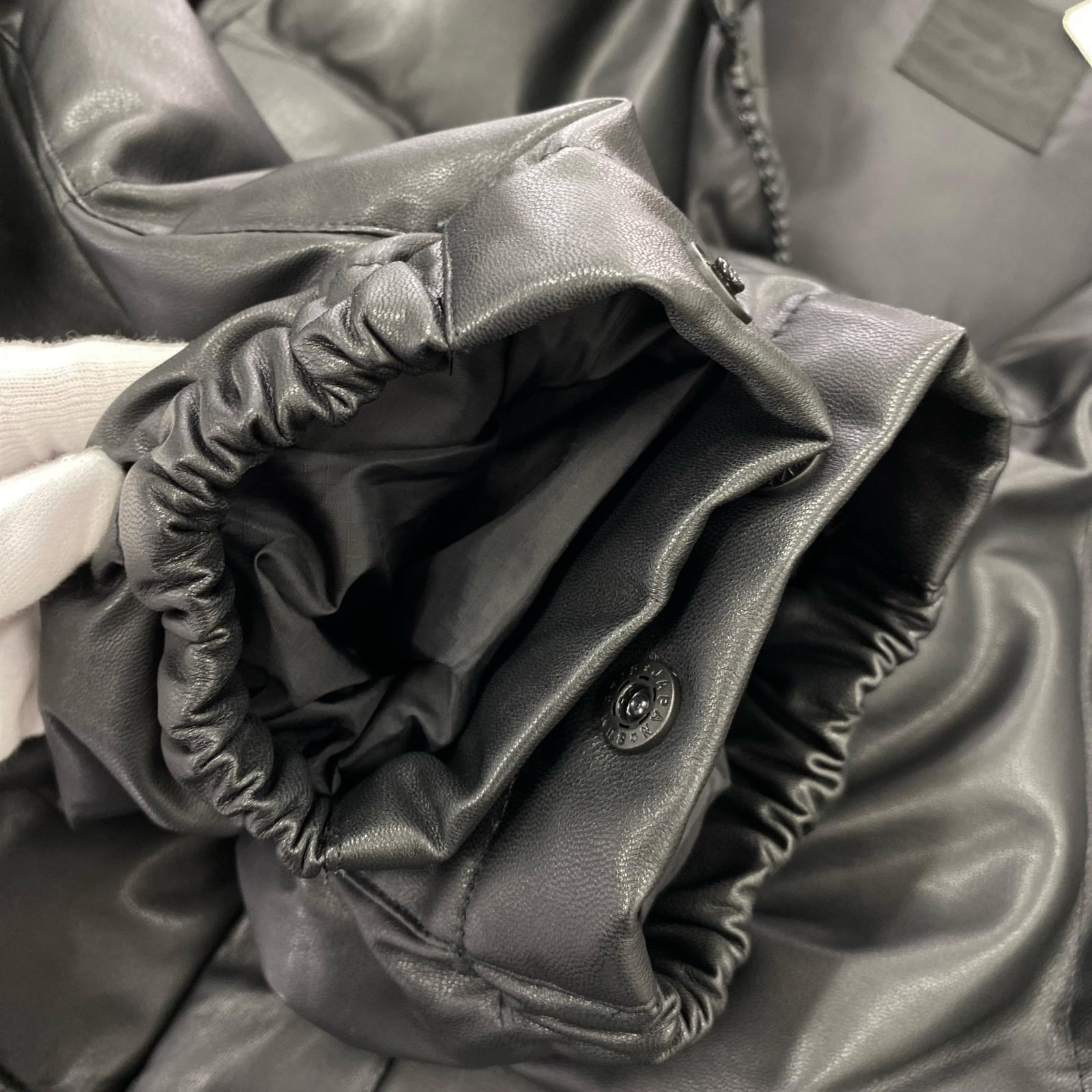 ダウンジャケット TECH 2WAY SYNTHETIC SKIN DOWN JACKET M ブラック