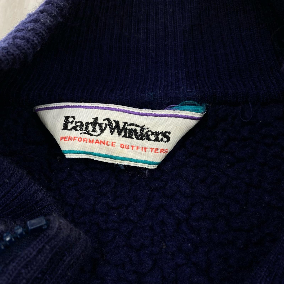 ジャケット EARLY WINTERS　フリースジャケット　　青 L ブルー