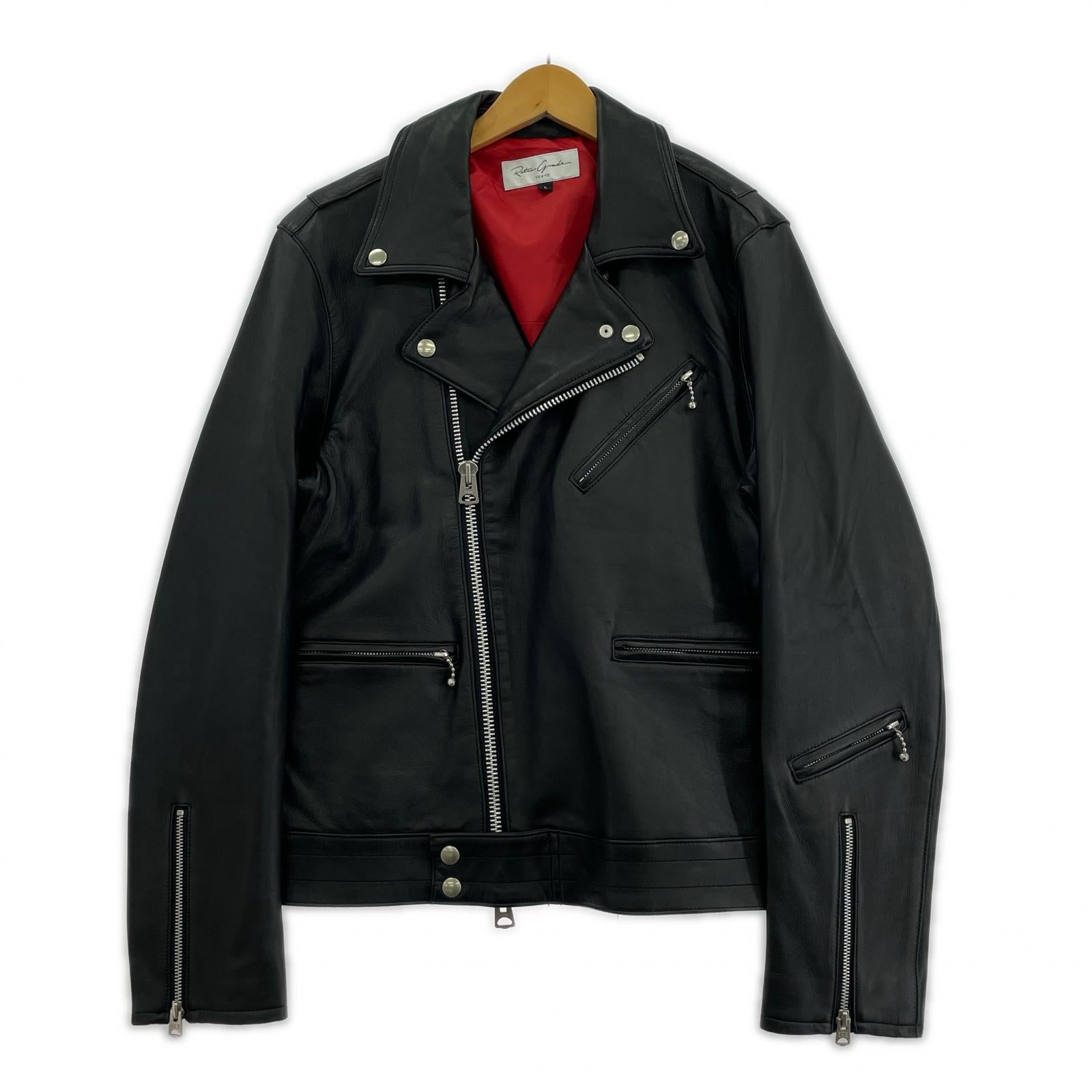 ライダースジャケット Retro Grade　ラムレザーライダース（L) L ブラック