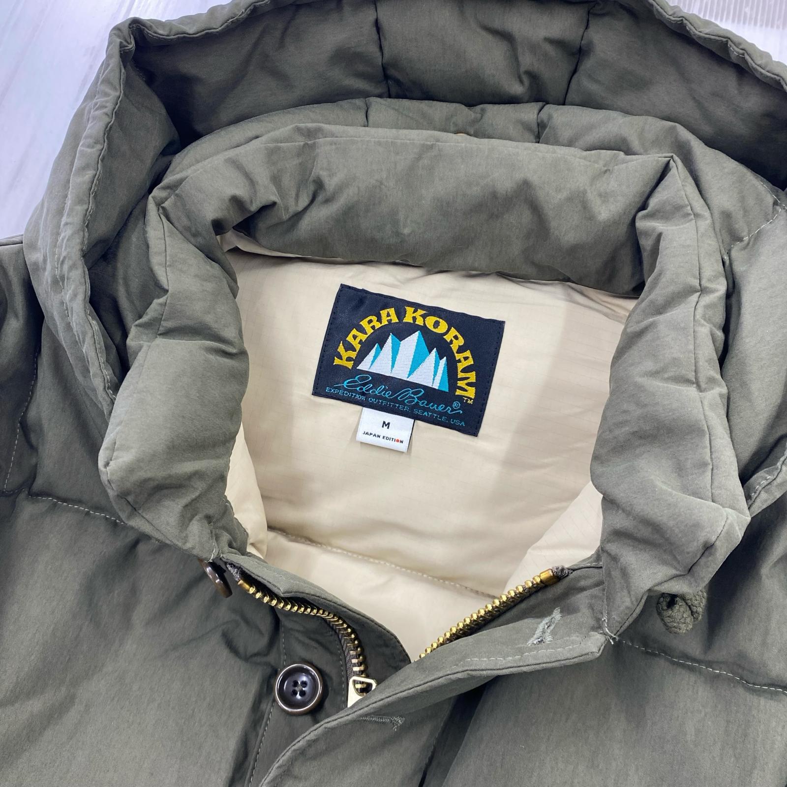ダウンジャケット KARAKORAM 復刻デザイン ダウンジャケット M カーキ