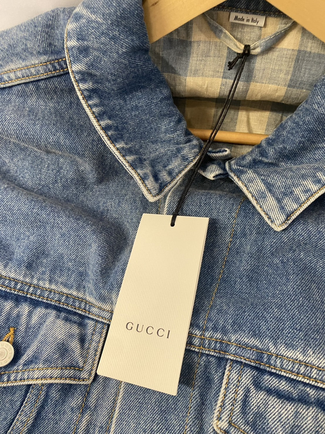 内側ﾁｪｯｸ柄 ﾃﾞﾆﾑｼﾞｬｹｯﾄ　46　548722 548722