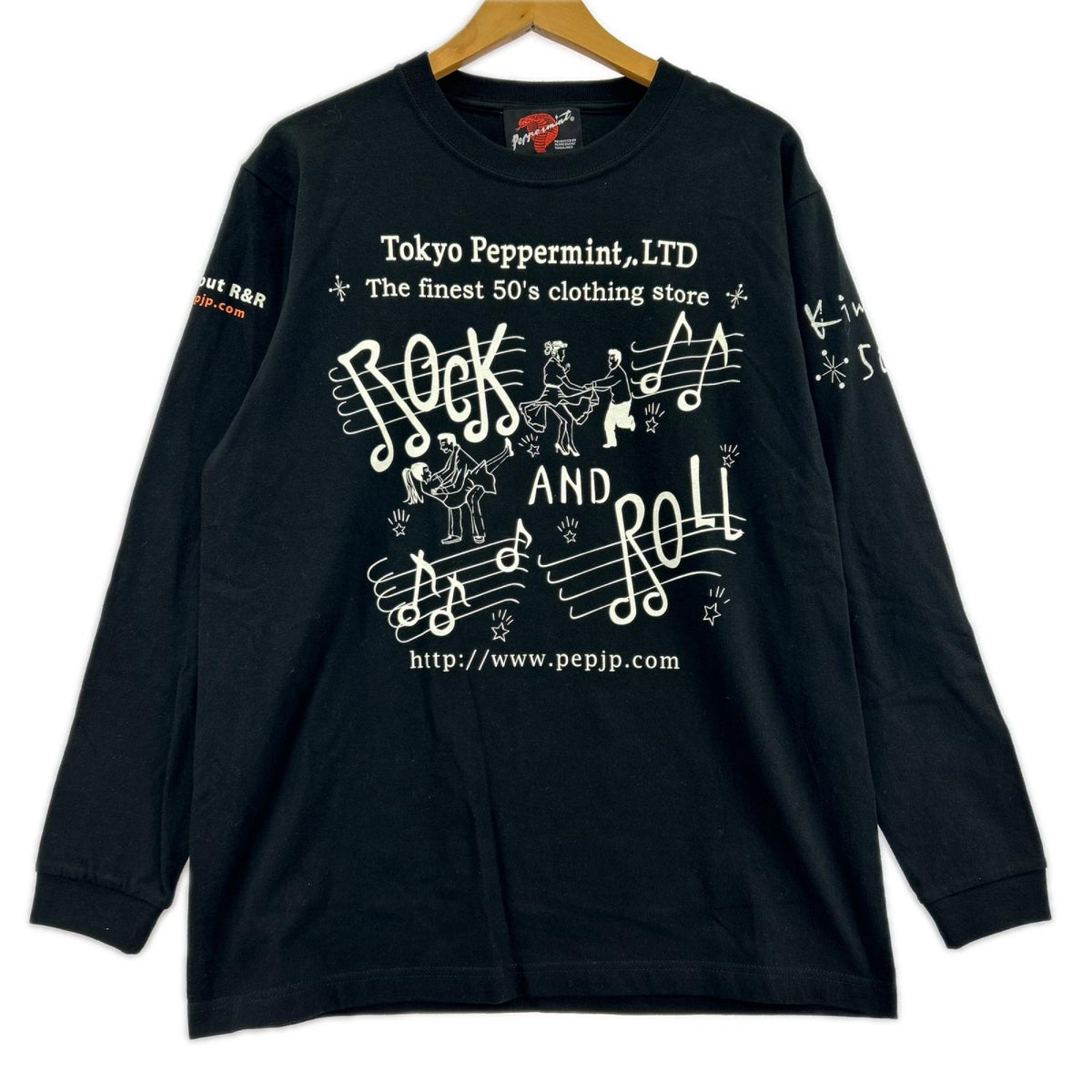 長袖Ｔシャツ TOKYO PEPPERMINT ﾌﾞﾗｯｸ (M) M ブラック