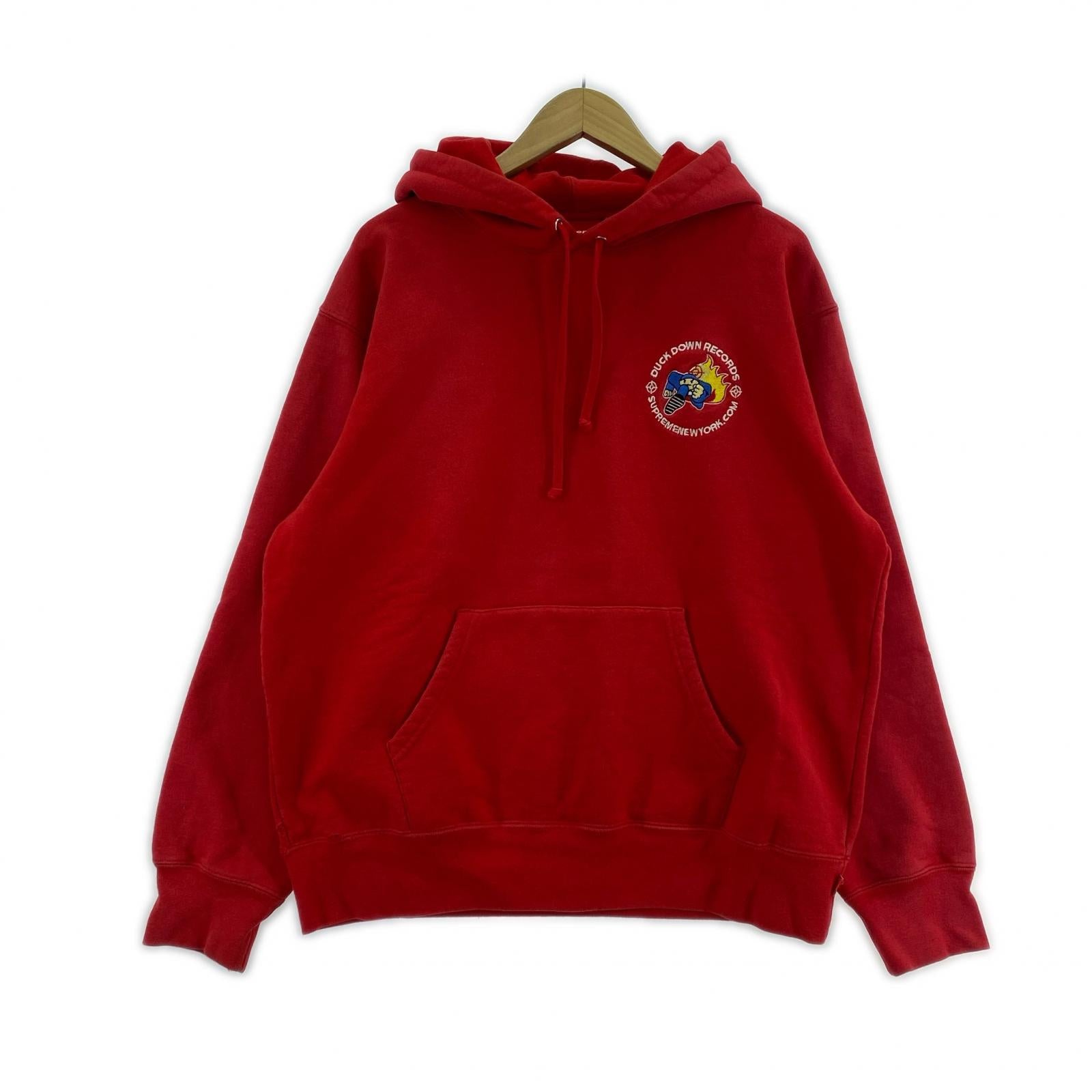 パーカー Duck Down Records Hooded Sweatshirt 赤 M M