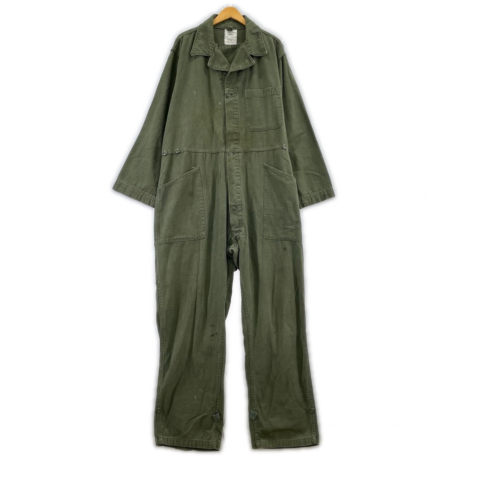 オーバーオール 米軍 80s オールインワン カーキ カーキ