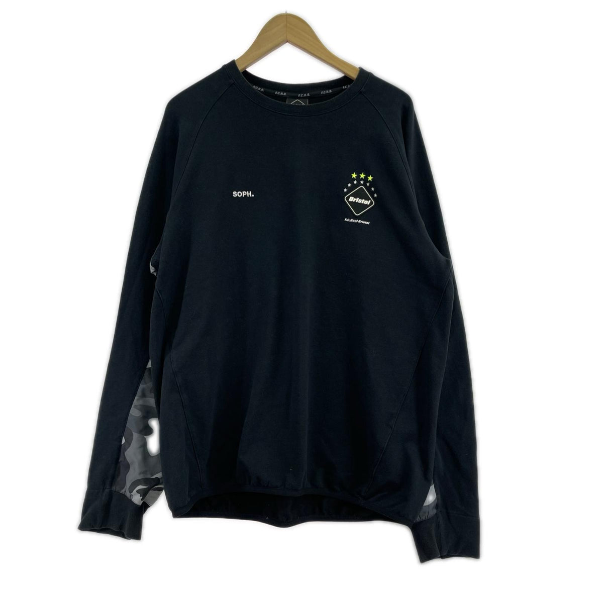 長袖Ｔシャツ SIDE PANEL SWEAT CREW NECK TOP/XL ブラック