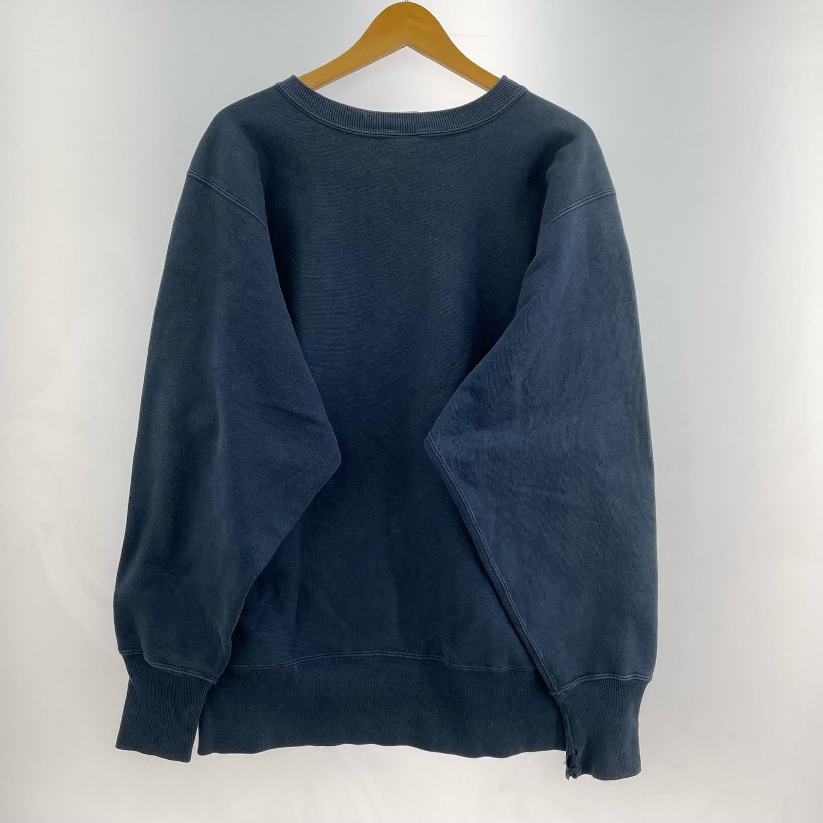 スウェット 刺繍タグ northwestern ネイビー L ネイビー