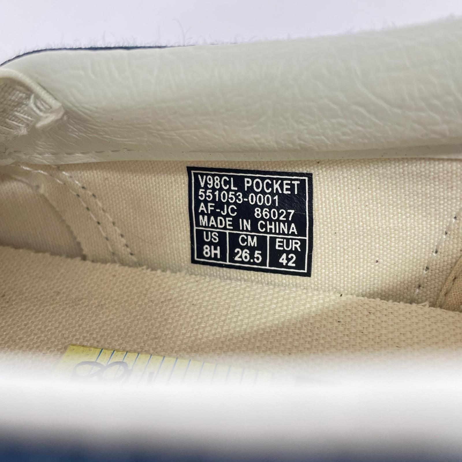 スニーカー ×beams/slip-on/26.5 26.5cm (US8 1/2 UK8 EU43) ネイビー