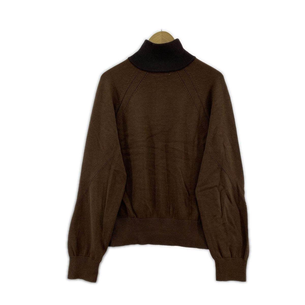 ニット VUJADE FRANK STRUCTURED HAIF-ZIP KNIT L ブラウン