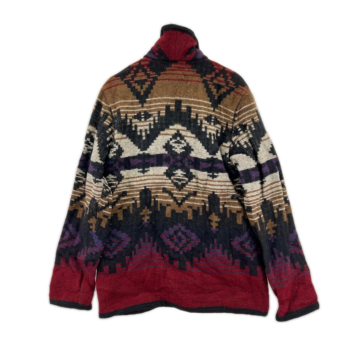ブルゾン wool rich ﾈｲﾃｨﾌﾞ柄 L