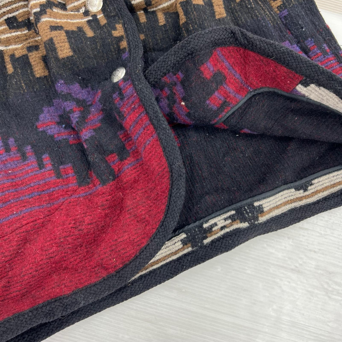 ブルゾン wool rich ﾈｲﾃｨﾌﾞ柄 L