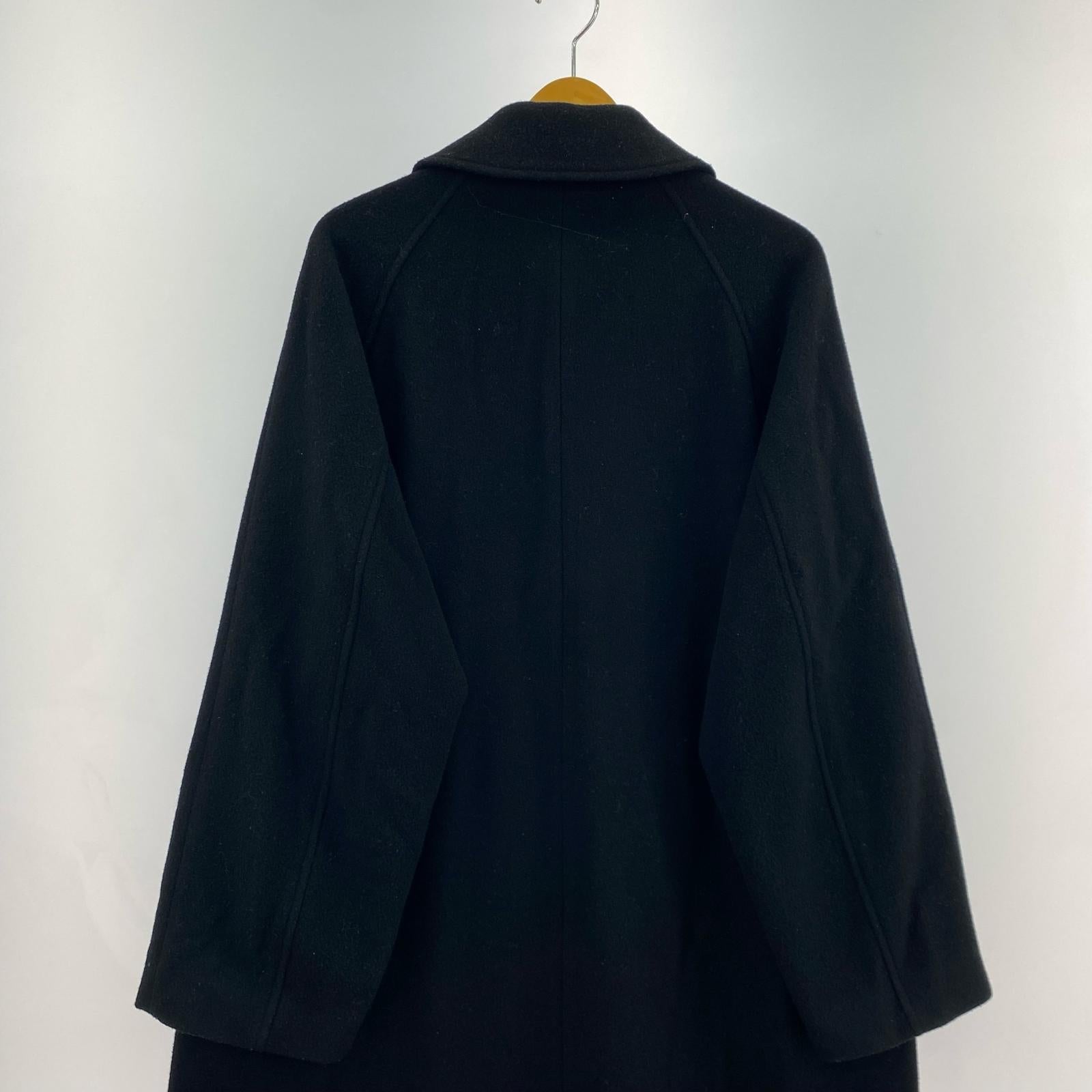 その他アウター Lamb Wool Melton Balmacaan Riders Coat ブラック