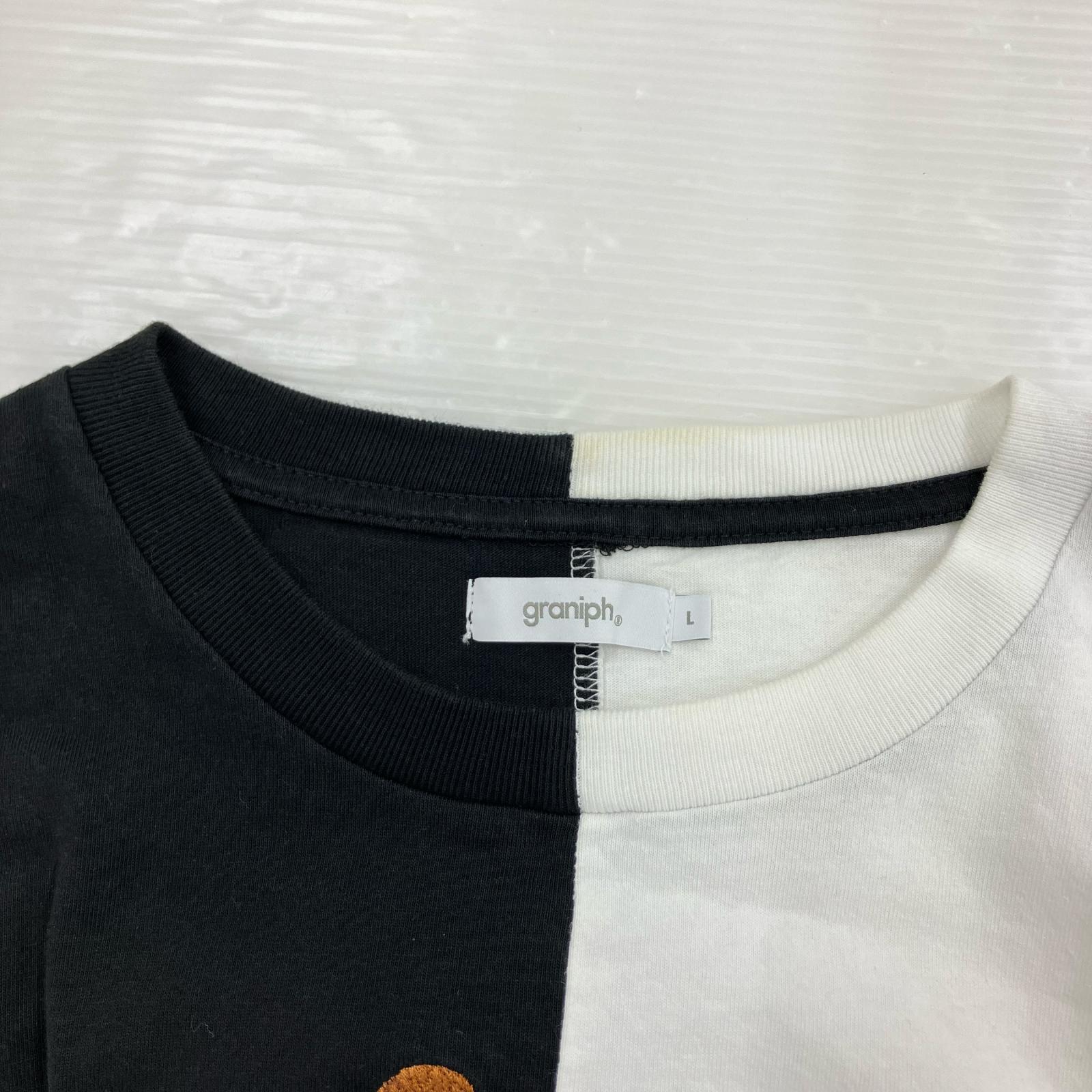 半袖Ｔシャツ graniph ×DEATH NOTE S/S ドッキングカットソー L L