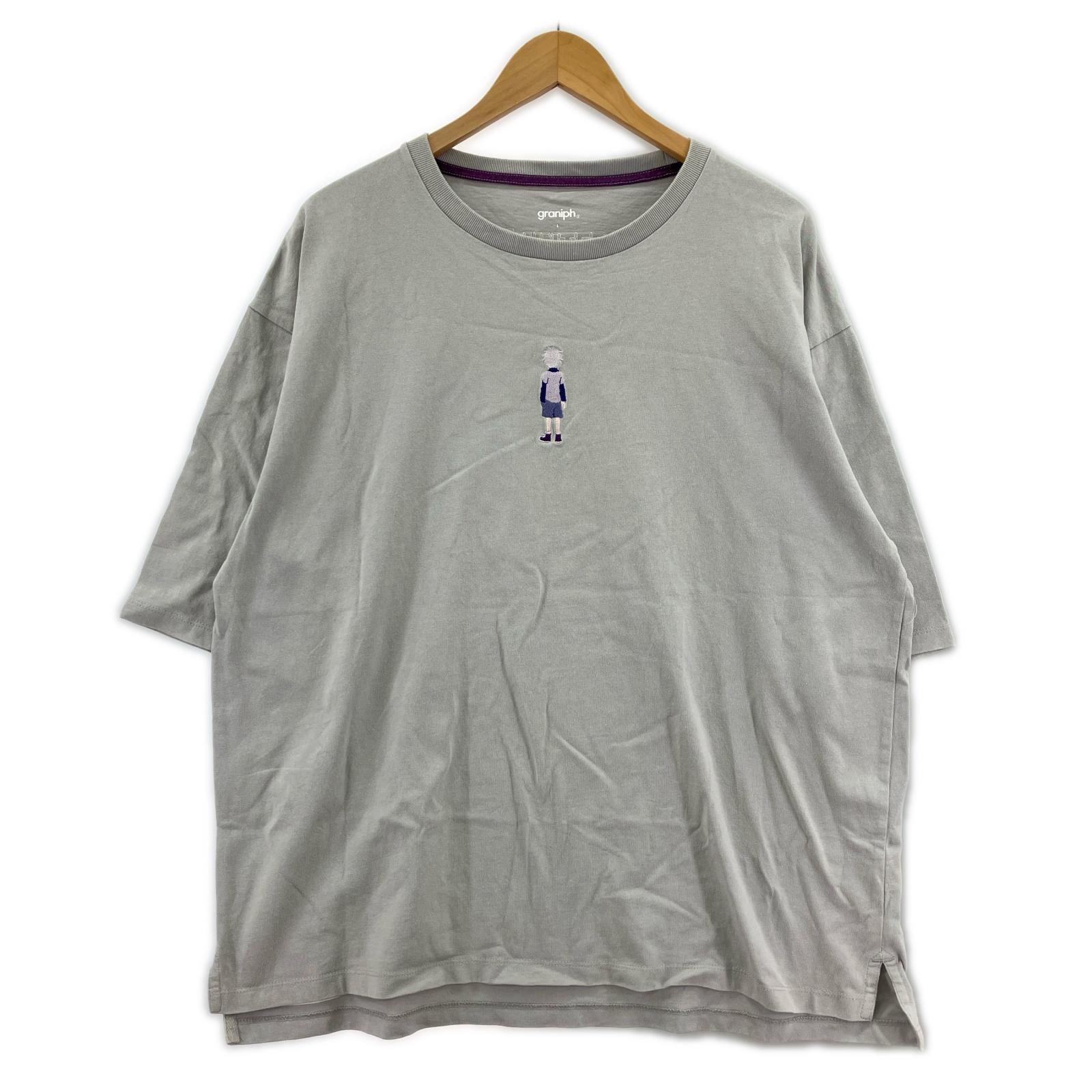 半袖Ｔシャツ graniph × HUNTER HUNTER ゾルディック S/S カットソー L L グレー