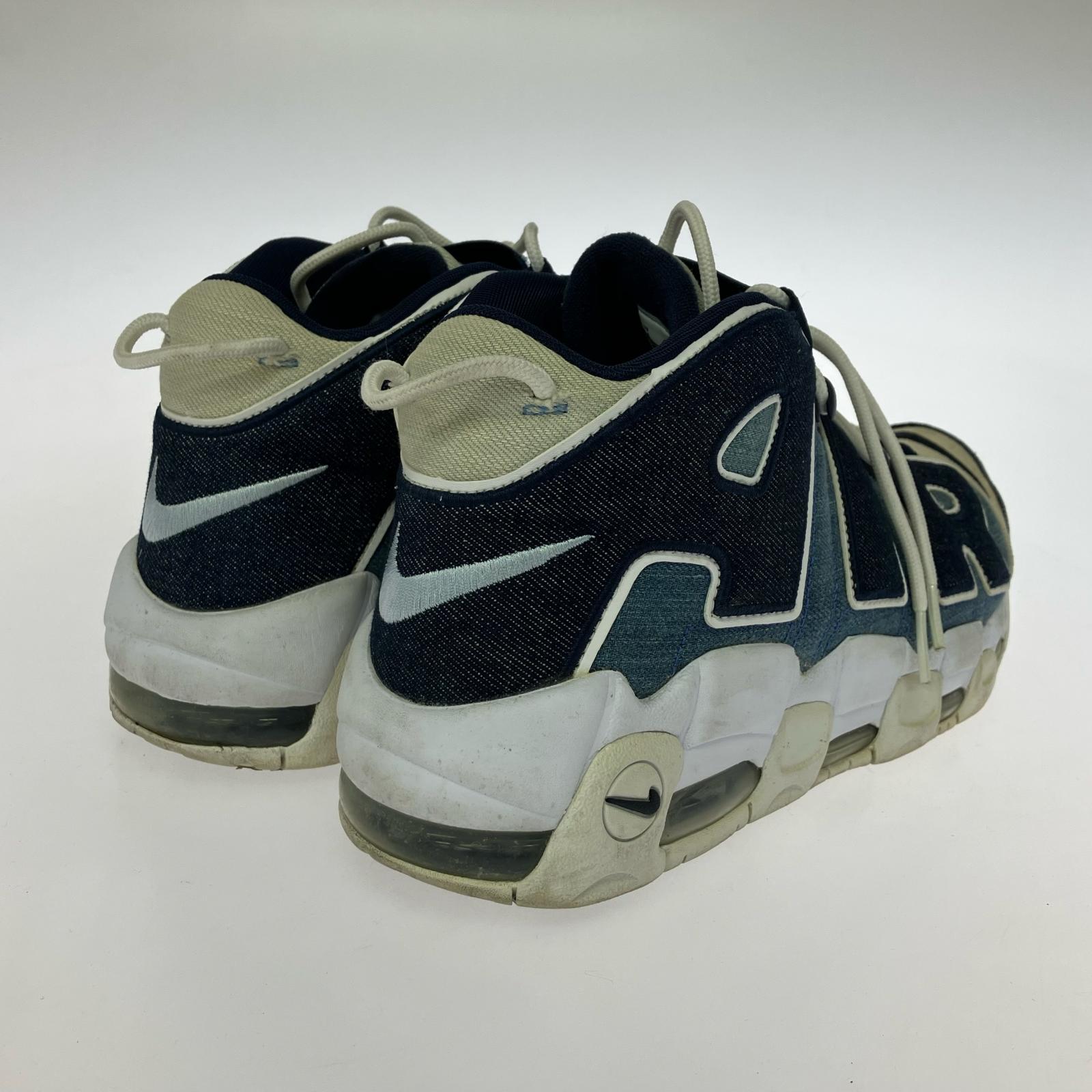スニーカー AIR MORE UPTEMPO Denim 27.5cm 27.5cm (US9 1/2 UK9 EU45) ネイビー