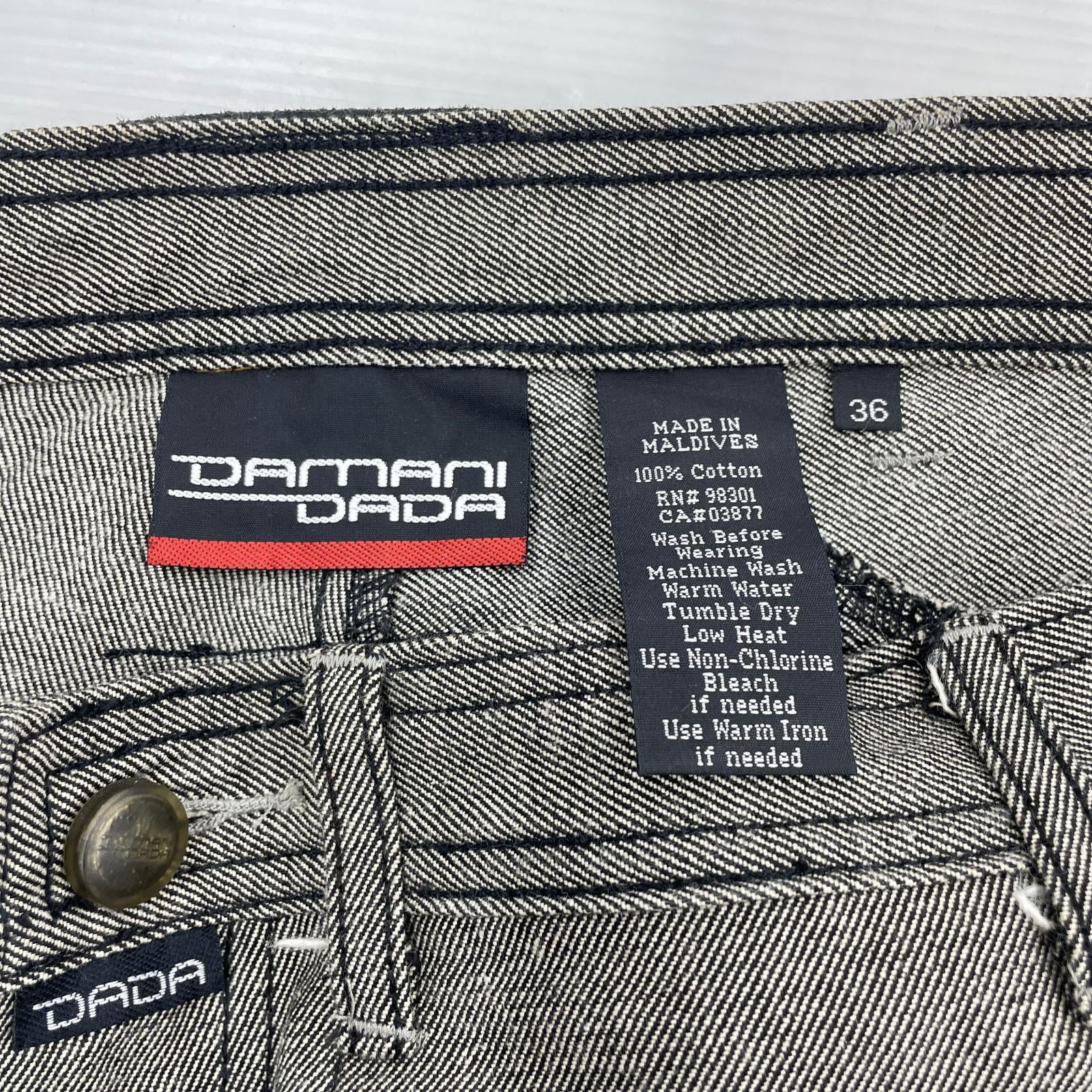 デニムパンツ DAMANI DADA ペインターパンツ ブラック