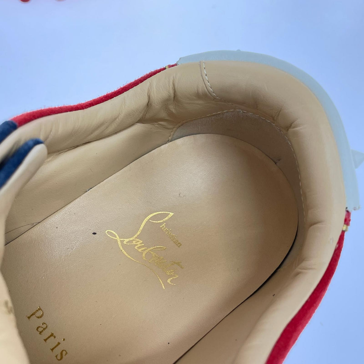 C.Louboutin LOUBISHARK ルビシャークスニーカー 43 紺×赤 43