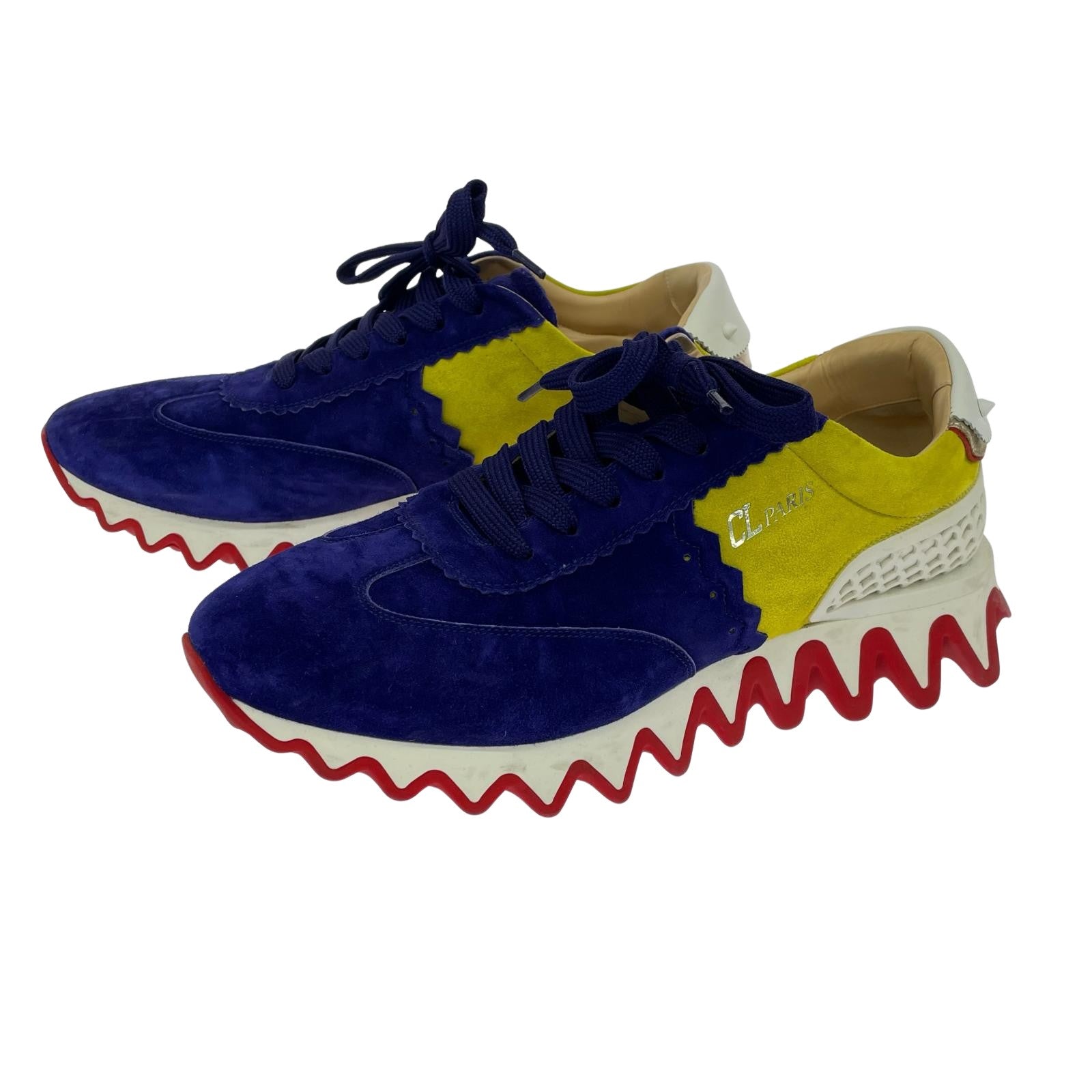 C.Louboutin LOUBISHARK ルビシャークスニーカー 43 紫×黄 43