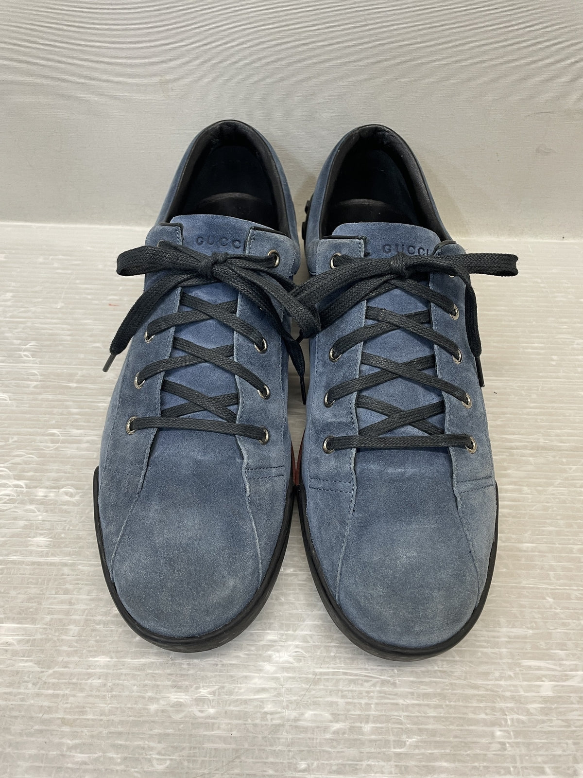 GUCCI スウェードスニーカー 10 1/2 紺