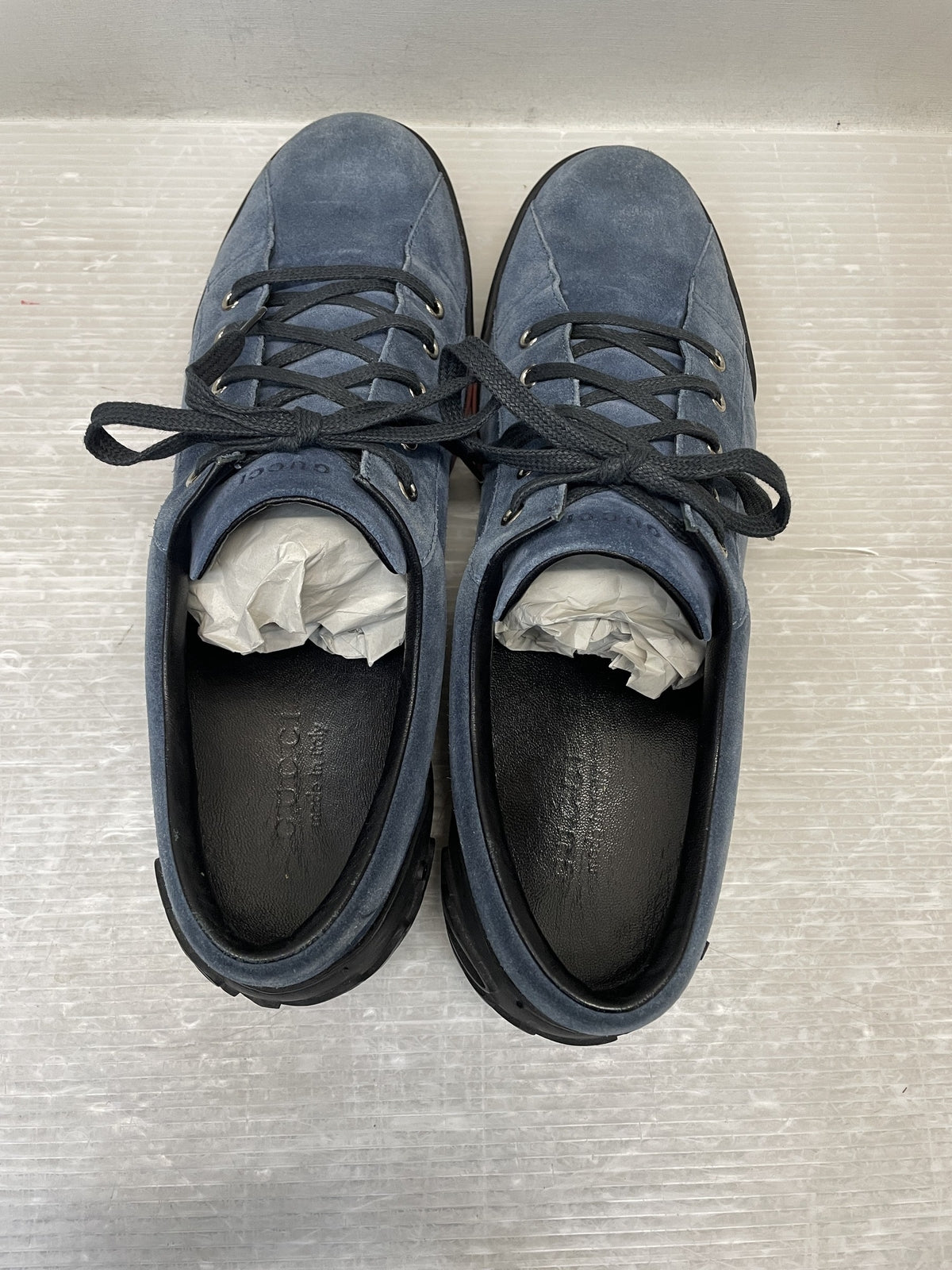 GUCCI スウェードスニーカー 10 1/2 紺