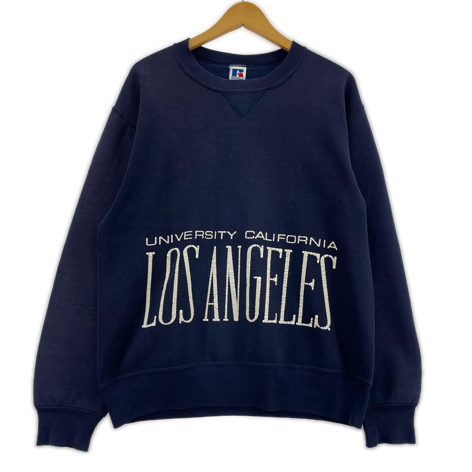 スウェット 90s RUSSELL ATHLETIC USA製 スウェット 紺 (M) M